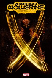 X Deaths Of Wolverine poster with a white background